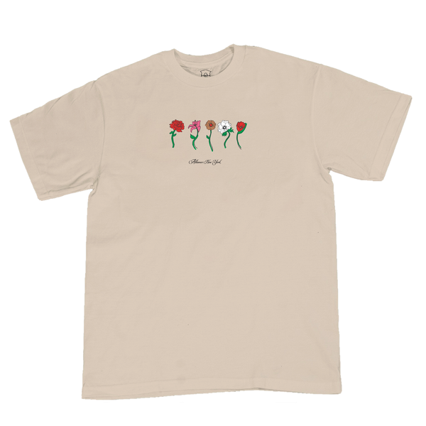 Alliance “Flowers” T-Shirt (Beige)